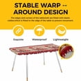 thumbnail image 4 of Roses Valentine's Day Table Cloths for 8 Foot Rectangle Tables, Vintage Truck Love Heart Wooden Patio Waterproof Elastic Fitted Tablecloths, Washable Rectangular Table Cover for Camping, 4 of 8