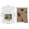 4x6 Picture Frame, White Photo Frame for Photo 5x7 Without Mat or 4x6 with Mat for Wall Display