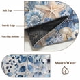 thumbnail image 6 of Round Area Rug 7 Ft, Blue Coastal Starfish Washable Non-Slip Circle Carpet for Living Room/Bedroom, Beach Nautical Shell Eucalyptus Vintage Low-Profile Large Runner Mat Collection Rugs for Indoor, 6 of 8