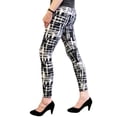 thumbnail image 3 of Wrapables® Women’s Ultra-Soft and Stretchy Printed Leggings for Activewear and Workout, Square Sketches, 3 of 3