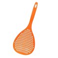 thumbnail image 1 of Strainer Long Handle Heat-resistant Kitchen Skimmer Sifter Plastic Cooking Sieve Scoop Spoon, Orange, 1 of 8