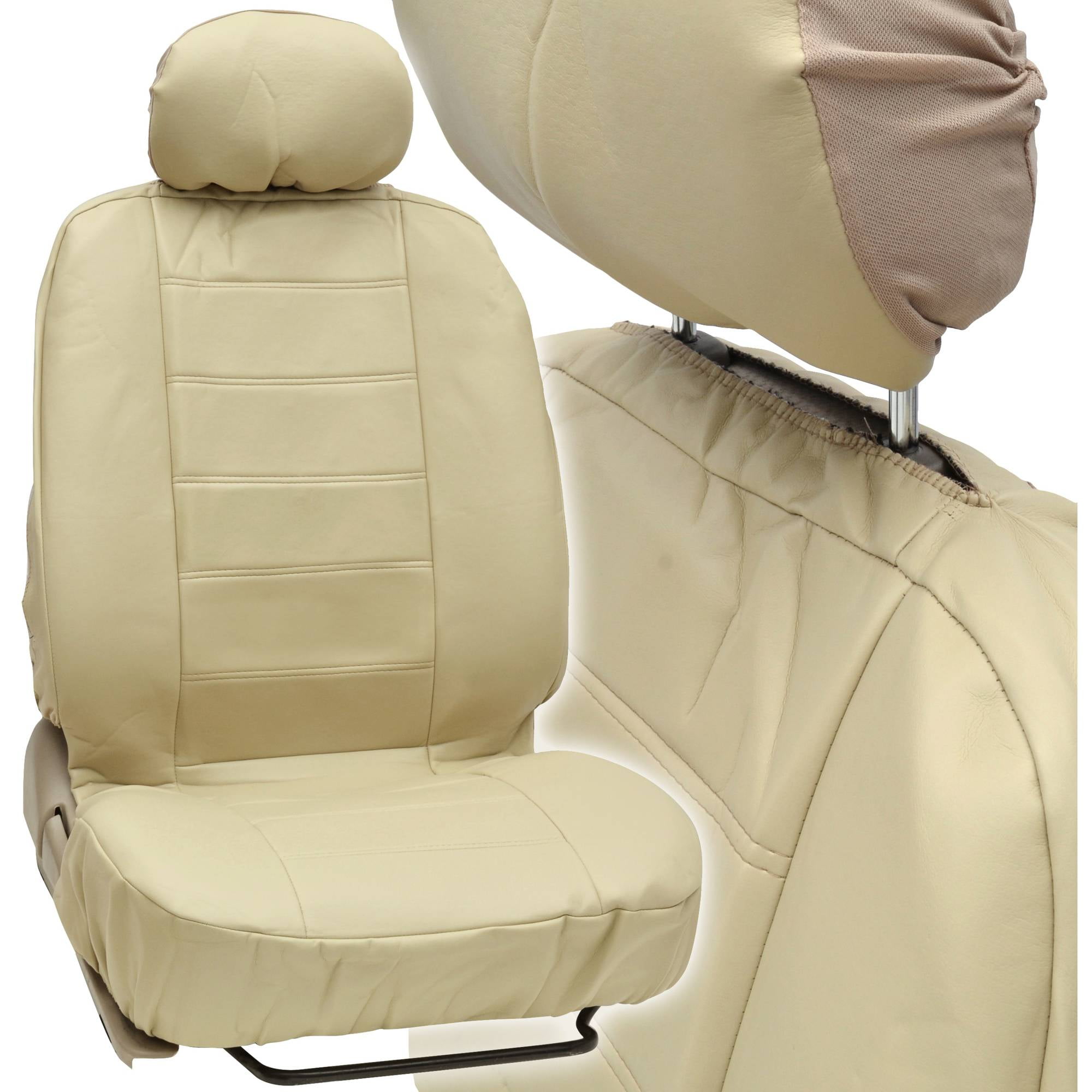 Motor Trend Synthetic Leather Car Seat Covers Front Pair Set Of 2 Motor Trend Synthetic Leather Car Seat Covers Front Pair Set Of 2 Premium Leatherette Com