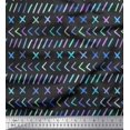 thumbnail image 1 of Soimoi Gray Poly Georgette Fabric Mathematical Symbol Print Sewing Fabric Yard 52 Inch Wide, 1 of 3