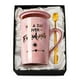 thumbnail image 1 of Taza de café ALBISS, 14 oz, estampada en oro rosa, regalo de cumpleaños, 1 of 7
