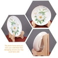 2pcs Plate Display Stand Dish Easel Rack Desktop Display Holder Wood