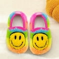 thumbnail image 2 of Smile Face Slippers Kids Cute Toddler House Slippers for Boys Girls Soft Non-Slip Home Shoes Warm Cozy Socks, 2 of 7