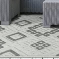thumbnail image 7 of Superior Modern Diamonds Geometric Indoor/Outdoor Area Rug, Slate, 5' 2" x 7' 2", 7 of 7