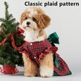 thumbnail image 7 of Christmas Princess Dress with Bow Tie, Small Cats Dogs, Chest 16.5 in Back L 10.6 in, Pet Apparel for Autumn Winter, 7 of 7