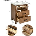 thumbnail image 2 of Bathroom Vanity with Sink 24 Inch Modern Bathroom Sink Cabinet with 3 Storage Drawers Freestanding Bathroom Vanity Cabinet with Single Ceramic Basin Sink, 2 of 7