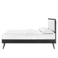 thumbnail image 6 of Platform Bed Frame, Full Size, Wood, Black White, Modern Contemporary Urban Design, Bedroom Master Guest Suite, 6 of 10