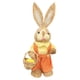 thumbnail image 2 of Conejito de Pascua de paja de 35 cm, figura de pie, accesorios de fotografía hechos a mano, encantador Estilo E, 2 of 9