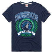 Unisex Homage Navy Minnesota Timberwolves Crest Tri-Blend T-Shirt