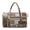 Art Brown Flower, variant on FKELYI Travel Duffel Bag Quilted Design Luggage Bag with Zipper Pockets Lightweight Carry On Gym Bag for Women Men Black Polynesian Flower Print Overnight Hospital Bag