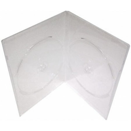 CheckOutStore 100 SLIM Clear Double DVD Cases 7MM