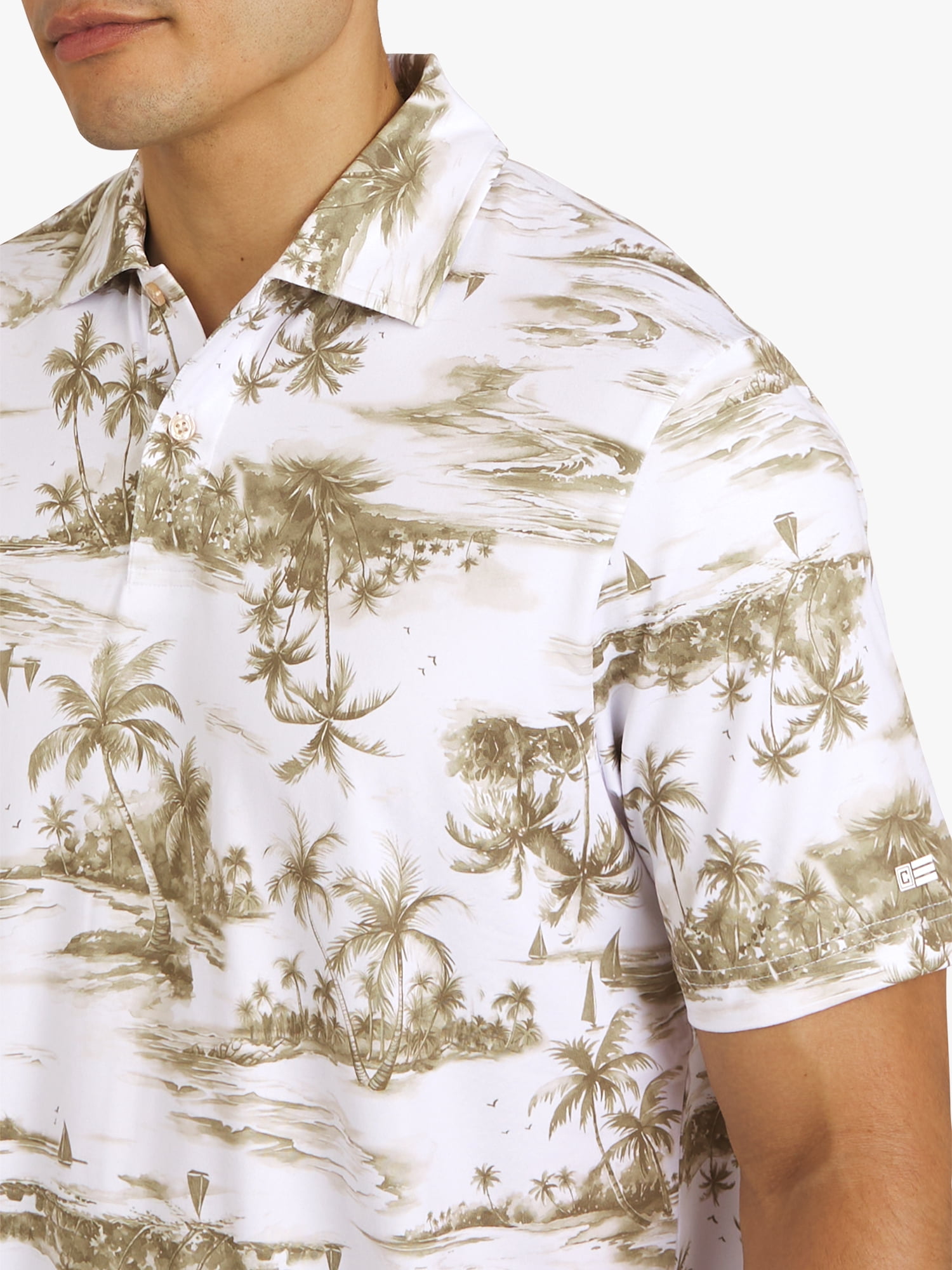 Chaps Men's and Big Men's Everyday Performance Printed Polo Shirt, Sizes S-3XL