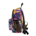 thumbnail image 4 of FORMRS School Backpack with Front Zippered Pocket 12" Student Travel Daypack, Colorful Painted Flowers Pattern, 4 of 6