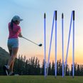 thumbnail image 4 of Palo Indicador De Dirección De Golf Herramienta de entrenamiento auxiliar para poner golf plegable en 3, regalo de golf perfecto (azul), 4 of 7