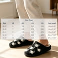 thumbnail image 3 of Taqqpue Unisex Halloween Slippers Spooky Ghost Slippers Cute Cozy Winter Cotton Warm Plush Slip-On House Indoor and Outdoor Shoes Embroidery Cute Home Slippers for Men and Women Couples, 3 of 7