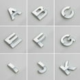 thumbnail image 3 of Walbest 1PC 3D Chrome Car Emblem Sticker Alphabet Letter Number Symbol Badge Decal, 3 of 7