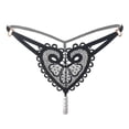 thumbnail image 1 of Tangas sensuales con bordado floral para mujer: bragas masajeadoras ultrafinas, transparentes y con perlas para lencería y ropa interior cómodas., 1 of 5