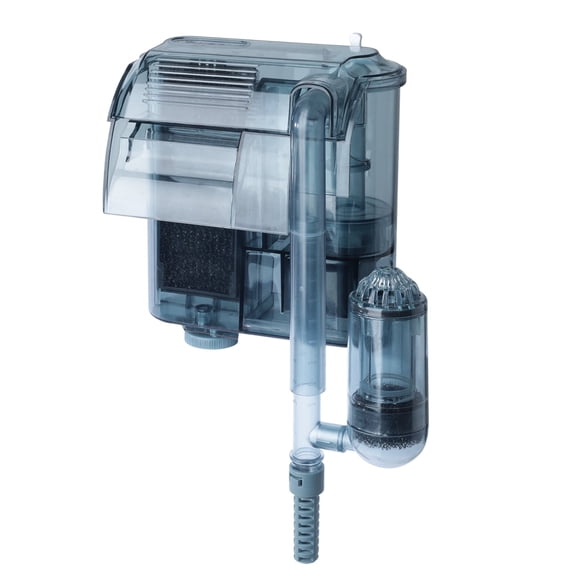 VNEKVA 74 GPH Hang-On Aquarium Filter with Surface Skimmer, Adjustable Flow, for 5–10 Gallon Fish Tank & Turtle Tank