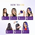 thumbnail image 4 of Cosglam Semi Permanent Hair Color Dye, Full Coverage, All Hair Type | Purple Blue| 4.06 Oz, 4 of 10