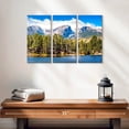 thumbnail image 2 of Elephant Stock Rocky Mountain Colorado Wall Art - Horizontal Multi Panel Canvas - 3 Pieceliving Room Wall Decor - Photography Nature Multi Panel - Blue And Green Decor - 23" x 14", 2 of 4