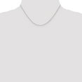 thumbnail image 2 of Auriga Fine Jewelry 14K White Gold 1mm Parisian Wheat Chain Necklace 16inch for Women, 2 of 6