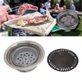 thumbnail image 4 of Barbecue au Charbon, Barbecue Rond en Acier Inoxydable Résistant à l'Usure pour la Randonnée, 4 of 8