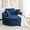 Blue, variant on Luxe 360° Swivel Accent Chair, Oversized Chaise Lounge in Ultra-Soft Chenille, Modern Barrel Chair for Living Room, Bedroom & Reading Nook