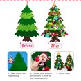 thumbnail image 3 of PayUSD DIY Lighted Felt Christmas Tree Set for Toddlers, Kids Door Wall Hanging Xmas Gifts Christmas Decorations, 3.2FT Family 3D Fake Xmas Tree with 32 pcs Detachable Ornaments, B Style, 3 of 7