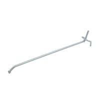SSWBasics 8 inch Chrome Peg Hook for ⅛ inch or ¼ inch Pegboard - Case of 200- 8 inch