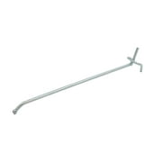 8 inch Chrome Pegboard Hooks - Peg Hooks fits in 1/4" or 1/8" holes (20 Pack)- Chrome Metal Pegboard Hooks - Durable Peg Board Hooks for Retail and Home - Peg Board Tool Hangers for Organized Storage