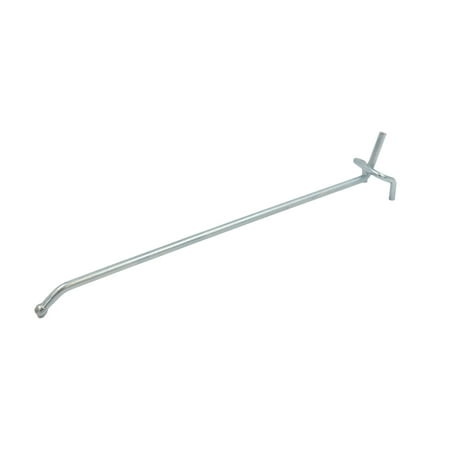 8 inch Chrome Pegboard Hooks - Peg Hooks fits in 1/4" or 1/8" holes (20 Pack)- Chrome Metal Pegboard Hooks - Durable Peg Board Hooks for Retail and Home - Peg Board Tool Hangers for Organized Storage