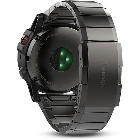 Garmin - fēnix 5 Sapphire GPS Smartwatch 30mm Fiber-Reinforced Polymer - Slate Gray