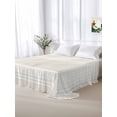 thumbnail image 5 of Cream Greek Key Full Size Flat Sheet, Wrinkleproof & Fadeproof Cooling Flat Bed Sheet Only, Geometric Greece Ancient Farmhouse Geo Breathable Soft Bedding Top Sheets 81 x 96 Inches, 5 of 8