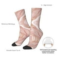 thumbnail image 4 of Fuzoiu Rose Gold Glitter Splatter Print Athletic Crew Socks for Men & Women,Casual Crew Socks,Above Ankle Crew Socks for Business, Casual, 4 of 6