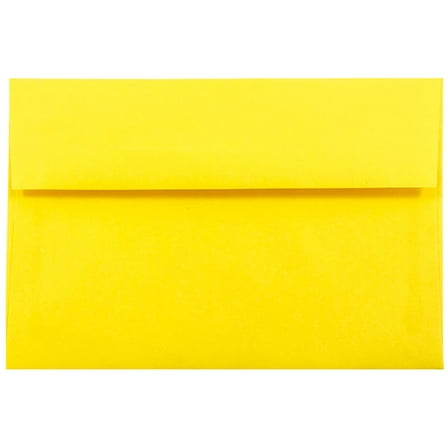 JAM A10 Envelopes, 6 x 9 1/2, Yellow, 25/Pack
