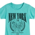thumbnail image 3 of Marvel The Avengers - NYC - Toddler And Youth Girls Fitted Short Sleeve Graphic T-Shirt, 3 of 5