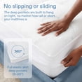 thumbnail image 6 of Mattress Topper Queen Size Cloud-Like Comfort - Ultra-Soft, Breathable, and Cooling Bamboo Viscose Protection , Deep Fit, 6 of 7
