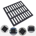 thumbnail image 2 of Cast Iron Sewer Grate Drain Catch Basin Cover Square Grilles Waste Drain Outdoor, 2 of 13