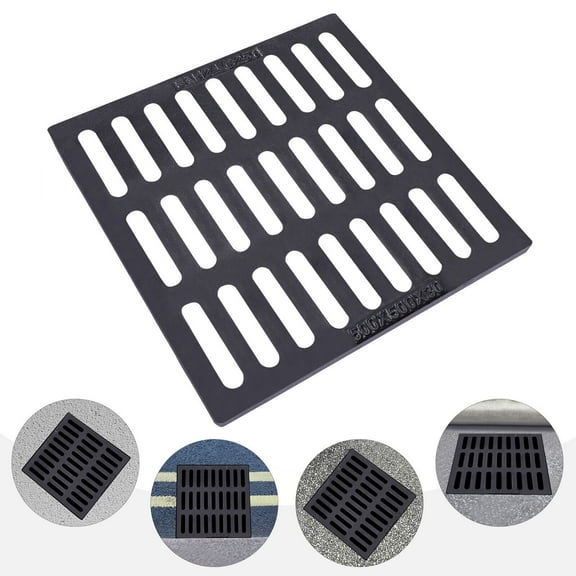 Cast Iron Rectangular Drainage Grate Strainers Catch Basin Cover