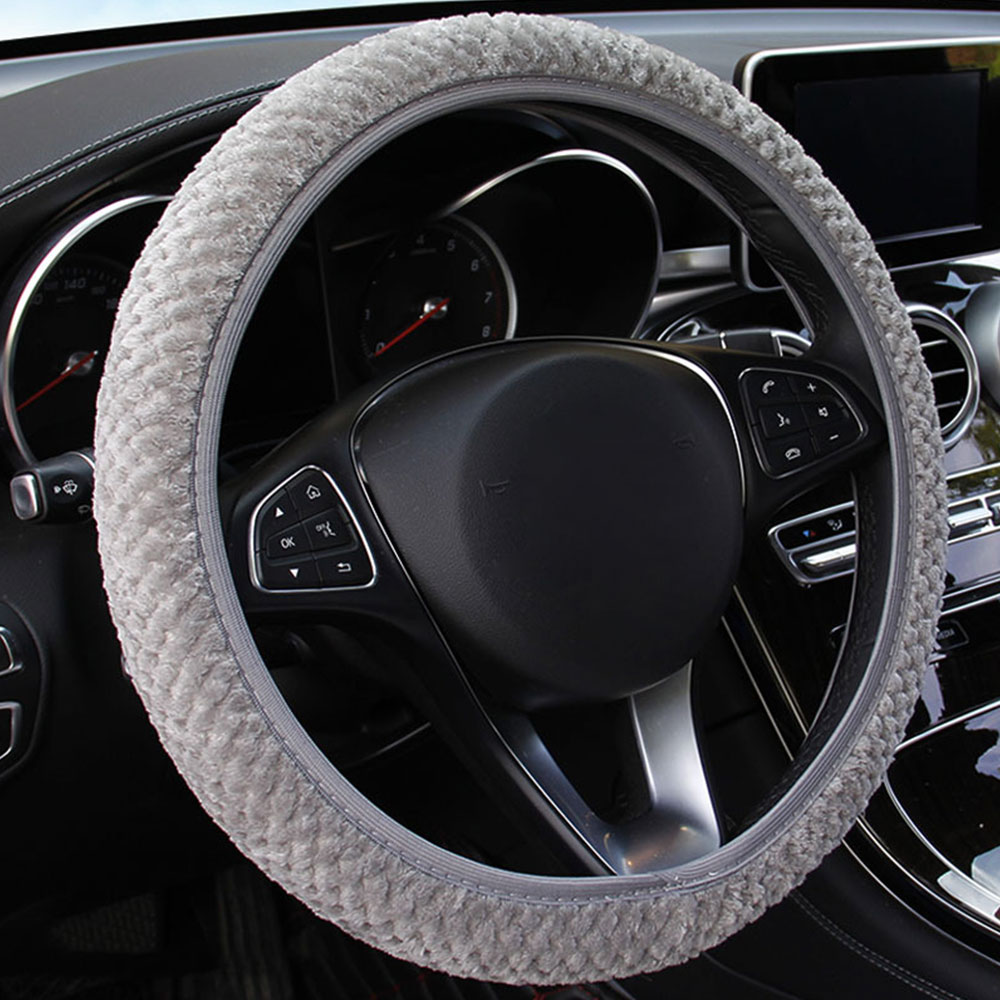 Car Steering Wheel Covers Steering Wheel Wrap Fashion 15 Inch Autumn