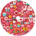 thumbnail image 1 of FMSHPON Valentine's Day Delicious CakesLove Hearts Xmas Christmas Tree Skirt Stand Mat for Holiday Party Decoration Indoor Outdoor 48 inches, 1 of 6