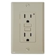 thumbnail image 2 of Diamond Group DG15VVP GFI Receptacle with LED Indicator Light - 15A, 120V, Ivory, 2 of 3