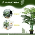 thumbnail image 4 of Outsunny 4FT Artificial Tropical Palm Tree Faux Plant with Lifelike Leaves, 4 of 10