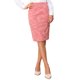 thumbnail image 1 of FALDA DE TWEED A CUADROS PARA MUJERES INSPIRADA EN CHIC, CINTURA ALTA, LONGITUD A LA RODILLA, TALLA XS, ROJO, 1 of 6