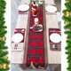 thumbnail image 5 of Camino De Mesa A Cuadros De Algodón Y Lino Navideño Decoración Navideña Mantel Mesa De Té Bandera Para Restaurante En Casa Yuarrent HA017789-00, 5 of 5