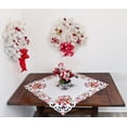 thumbnail image 2 of Candy Cane and Holly Leaves Rectangular Round & Square Doily (33" Round & Square), 2 of 5