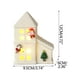 thumbnail image 3 of Casita de Cerámica Hueca, Adorno Navideño con Luz Led, Pequeño Regalo | Diseño de Copo de Nieve/Árbol de Navidad | Luz Amarilla Cálida | Funciona con Pila de Botón | Ideal para Un Sueño Reparador | E, 3 of 6